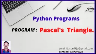 Pascals Triangle in Python