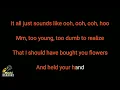 When I Was Your Man - Bruno Mars (Karaoke Songs With Lyrics - Original Key)