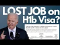 Lost Job on H1b Transfer Change Status and More Options