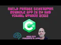 Building a C 10 NET6 Console Application Phrase Repeater in VS Code 2022