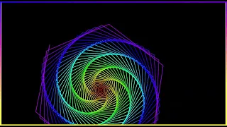 I Coded This Rainbow Spiral in Python Turtle 20-Second Speed Draw
