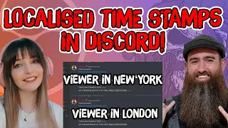 LOCALISED TIME STAMPS IN DISCORD CONVERT TO LOCAL TIMEZONES AUTOMATICALLY