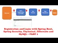 Registration and Login with Spring Boot Spring Security Thymeleaf Hibernate and MySQL - PART 1