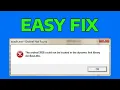 How To Fix Ordinal Not Found the Ordinal Could Not Be Located in the Dynamic Link Library