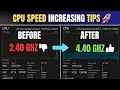 Boost Your PC Performance Ultimate Guide to Increasing CPU Clock Speed