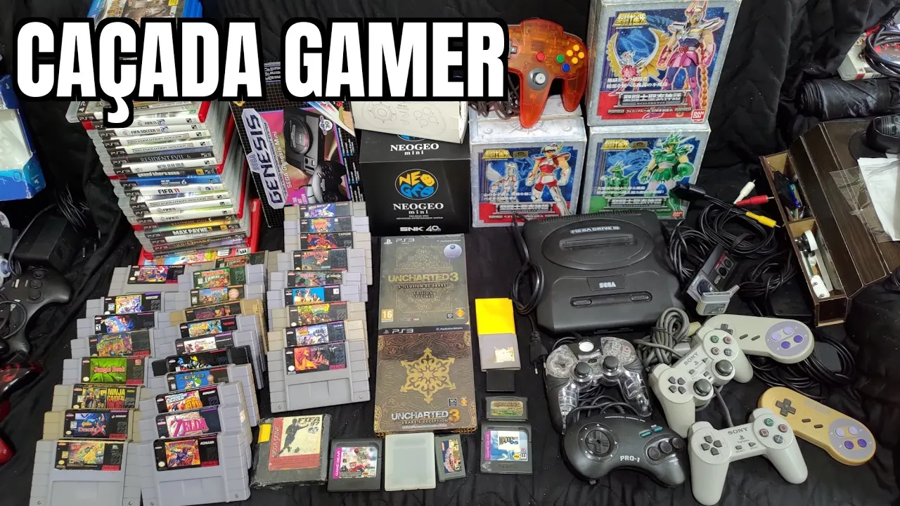 Duas caixas de Vídeo games