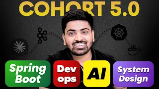 5 0 Job Ready Cohort Launch Spring Boot AI DevOps System Design Spring Boot 0 To 100