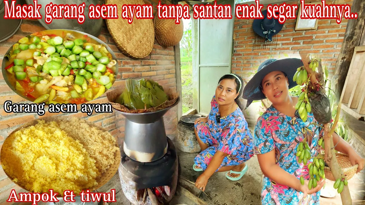 MASAK GARANG ASEM AYAM TANPA SANTAN ALA WONG NDESO ‼️Semua bilang enak || resep garang asem ayam