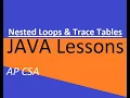 AP CSA Unit 4 Nested Loops and Trace Tables