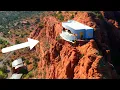 Sedona Arizona Architecture Real Estate Is this house falling off of a cliff Supervillain