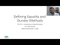 Python Classes - Defining Equality and Dunder Methods