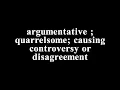 CONTENTIOUS - Meaning with Visual