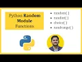 Python Random Module Functions - Coding Examples random randint choice randrange
