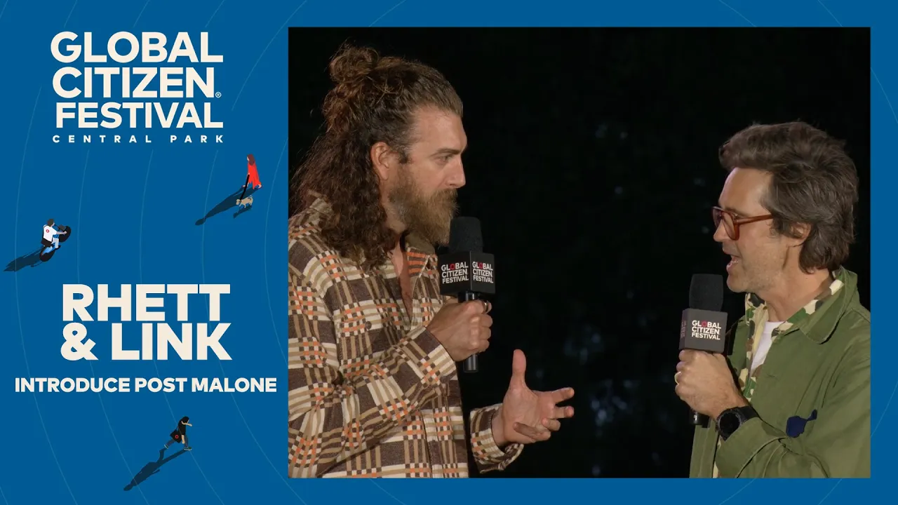 Rhett & Link Introduce Headliner Post Malone | Global Citizen Festival NYC 2024 Rhett & Link Introduce Headliner Post Malone | Global Citizen Festival NYC 2024