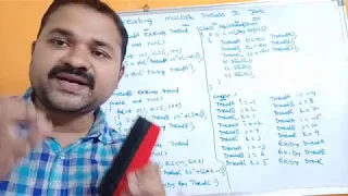 Creating Multiple Threads in java using Thread class java program to create multiple threads