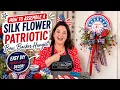 How to Assemble a Silk Flower Patriotic Bow Backer Hanger Easy DIY Fourth of July Decor