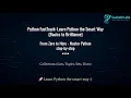 Python Collections Explained Lists Tuples Sets Dictionaries Quick Easy