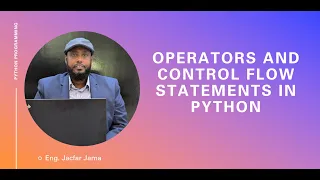 10 Python Programming operators and If statements - Somali