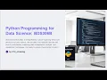 Lecture1 Introduction to Python for Data Science VTU BDS306B