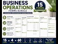 15 Business Operations Forms Bundle Printable and Fillable PDF Templates