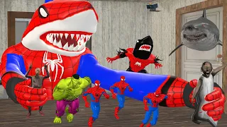 SHARK MAN: A Hilarious Transformation Journey and Endless Hide-and-Seek Game 🎮✨ Granny Panics! 🏃‍♂️