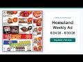Homeland Weekly Ad 26 - 26 Top Deals