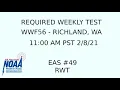 IPAWS Required Weekly Test - WWF56