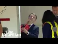 Moment Macron s wife pushed him in the face as they land in Vietnam