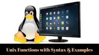 Unix Functions with Syntax and Examples Tutorial