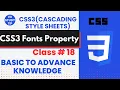 css3 font property class 18 How to Use CSS Font Property Font-Size Weight Style and More Explained