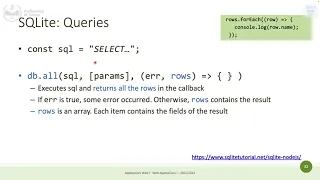 WA1-2022-L07 Asynchronous Programming Interfacing with SQLite