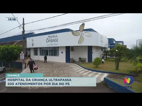 Chapecó: Hospital da Criança ultrapassa 200 atendimentos por dia no pronto socorro