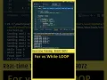 For Loop VS While Loop Java Loops Python Loops JavaScript Loops Coding Tutorials In Telugu
