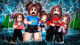 Surviving THE WORST STORM With Our KIDS In Roblox Brookhaven
