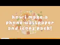 how i make a phone wallpaper icons pack with freebies