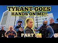 TYRANT SECURITY GUARD GOES HANDS ON CHARGES FILED FIRST AMENDMENT VINELAND NJ PART 1
