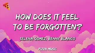 Selena Gomez Benny Blanco How Does It Feel To Be Forgotten Lyrics 