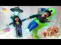 Emma Kate Survive an ALIEN Invasion Halloween Pretend Play Challenges