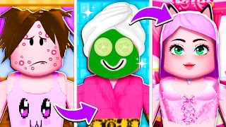 DO LIXO ao LUXO NO ROBLOX (Salon Makeover)