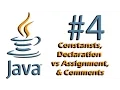 Java Constants Declaration vs Assignment Comments