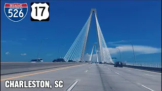 Charleston SC Highway Bridge Driving Montage I-526 U S 17