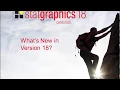 What s New in Statgraphics 18