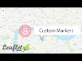 8 Leaflet Maps - Custom Markers Icons