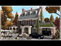 BLOXBURG Autumn Realistic Home Speedbuild Roblox House Build
