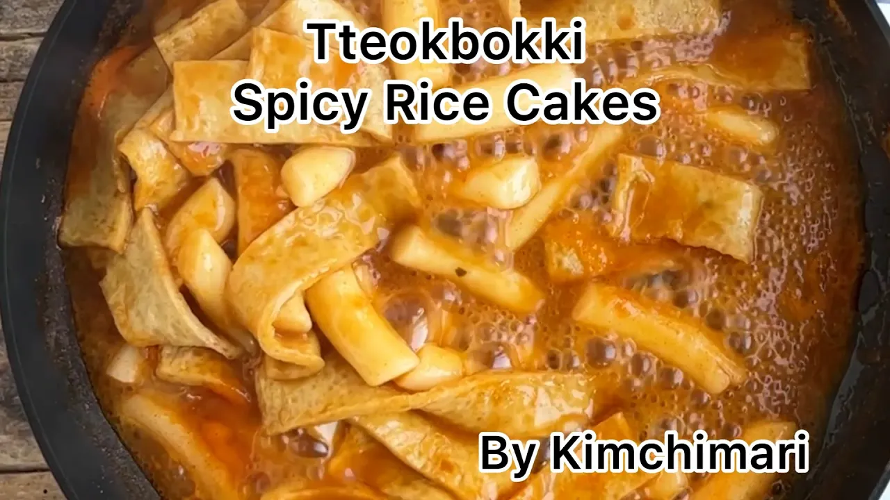 How to make Tteokbokki (Spicy Rice Cakes) - Most Popular Korean Street Food that you MUST TRY!