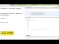 TAMIL JAVASCRIPT COMMENTS SINGLELINE MULTIPLE LINE DEMO