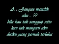 Download Lagu Anang Ft Syahrini - Jangan Memilih Aku Lirik