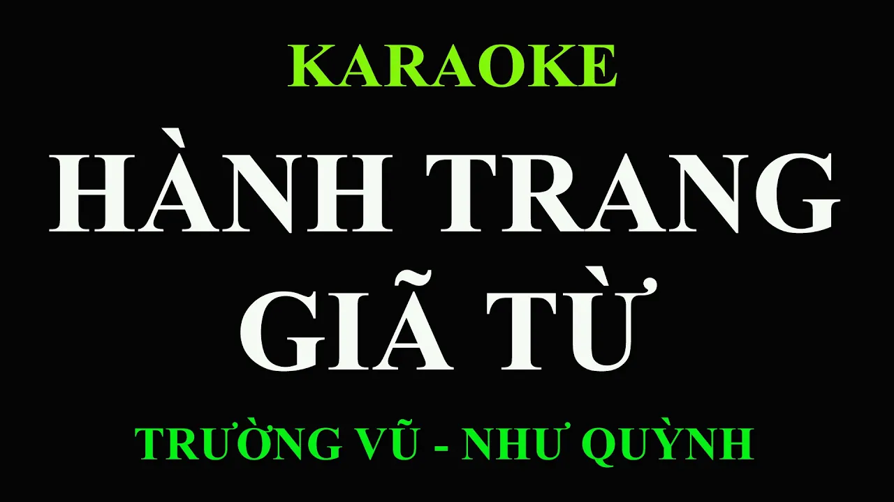 Hành Trang Giã Từ 