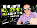 Uber Driver Requirements 2026 Sign-Up Steps Vehicle Tiers