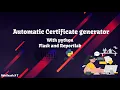 Automatic Certificate Generator Certify Me Abbilaash CodeSpaze Python development Intern